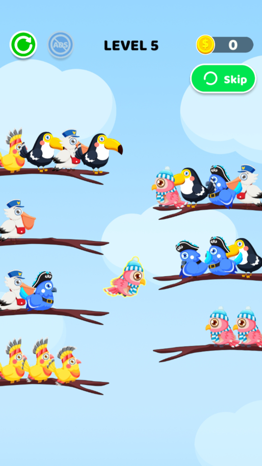 #1. Color Bird Sort - Puzzle Game (iOS) 来自: Hangzhou Mofun Interactive Technology Co., Ltd
