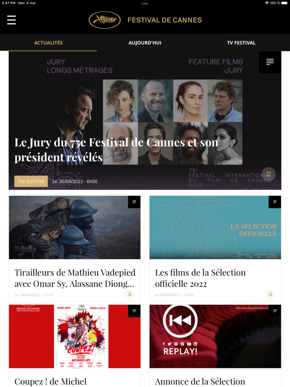 Festival de Cannes - Officiel iPad