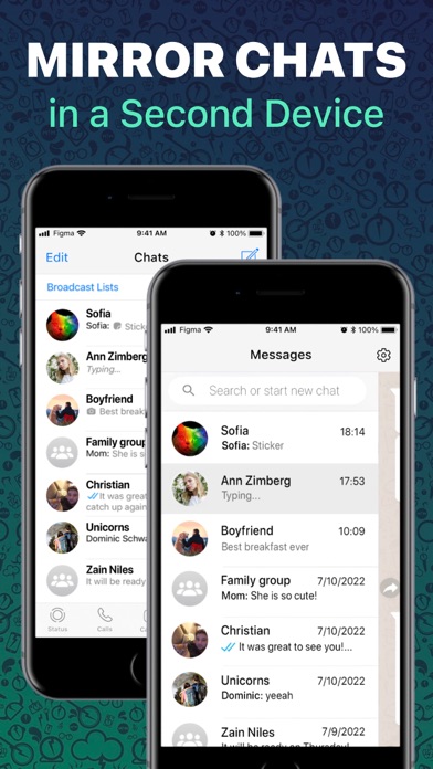 Dual Messenger Web Chat screenshot 2