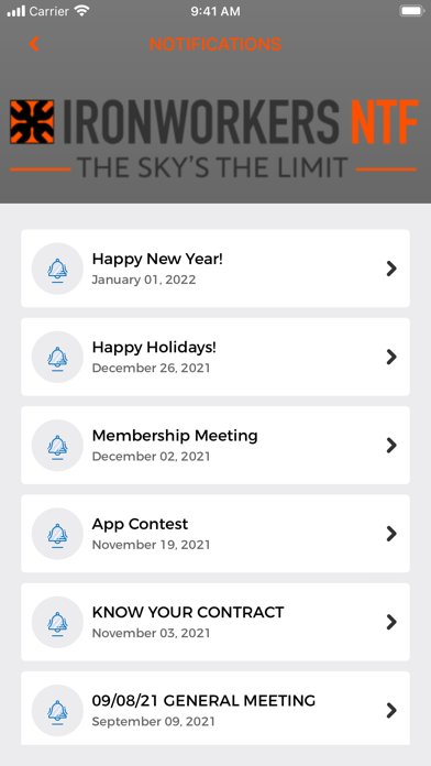 IW National Training Fund Screenshot