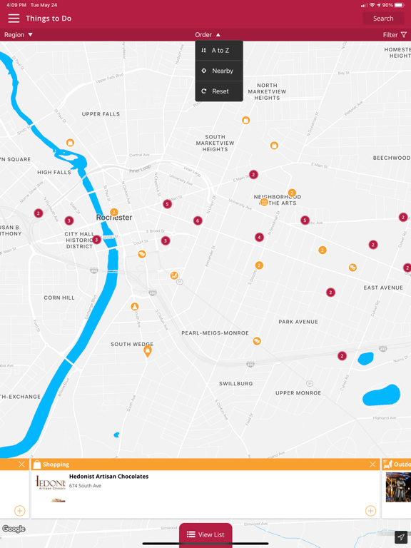 Visit Rochester, NY iPad screenshot 3 - Travel app
