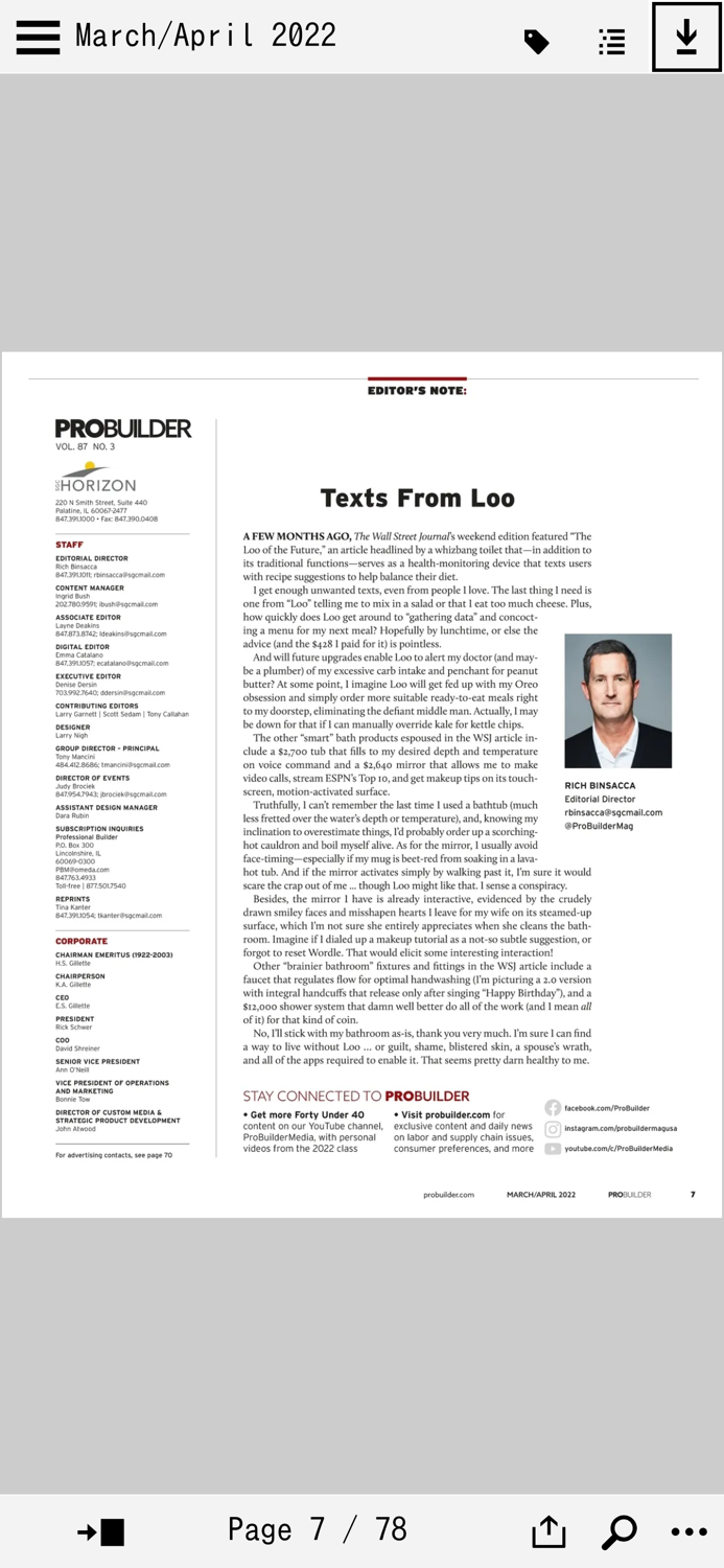 Professional Builder Magazine