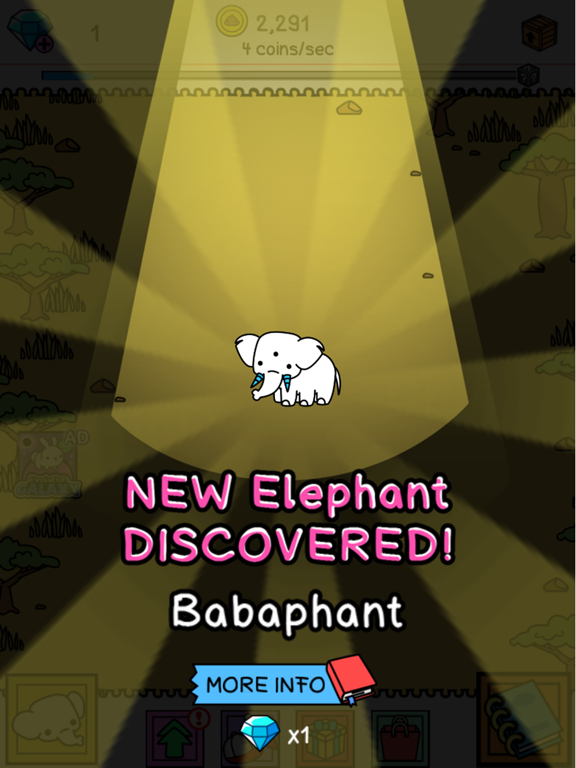Screenshot #5 pour Elephant Evolution: Merge Idle