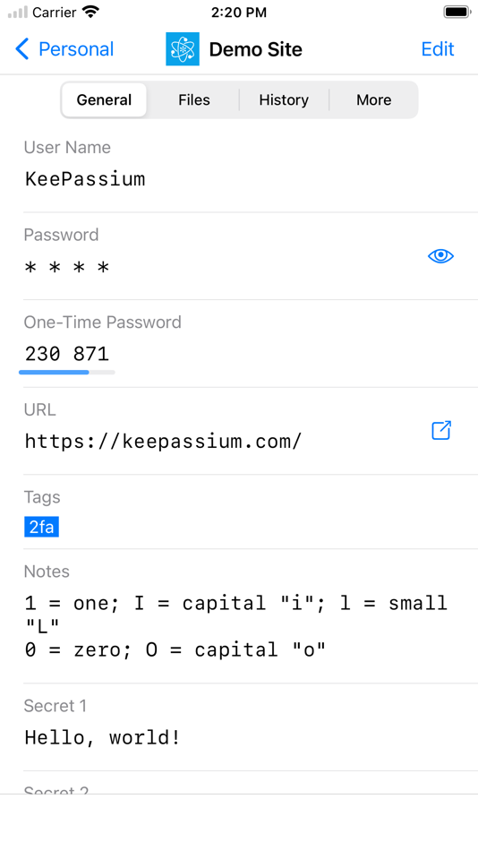 #5. KeePassium (KeePass passwords) (macOS) Podle: KeePassium Labs