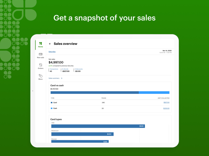 Clover Go - Dashboard and POS