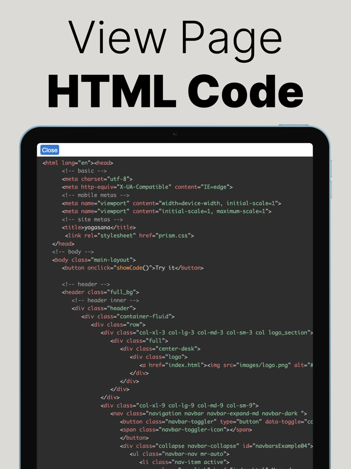 View The Source Code of a Site