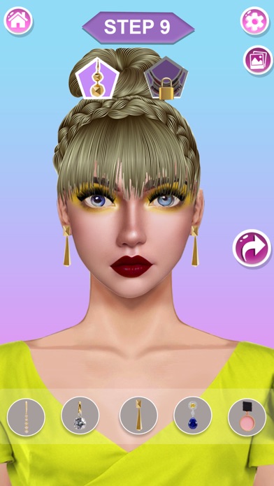 Diy Makeup Look:fashion dresup Screenshot