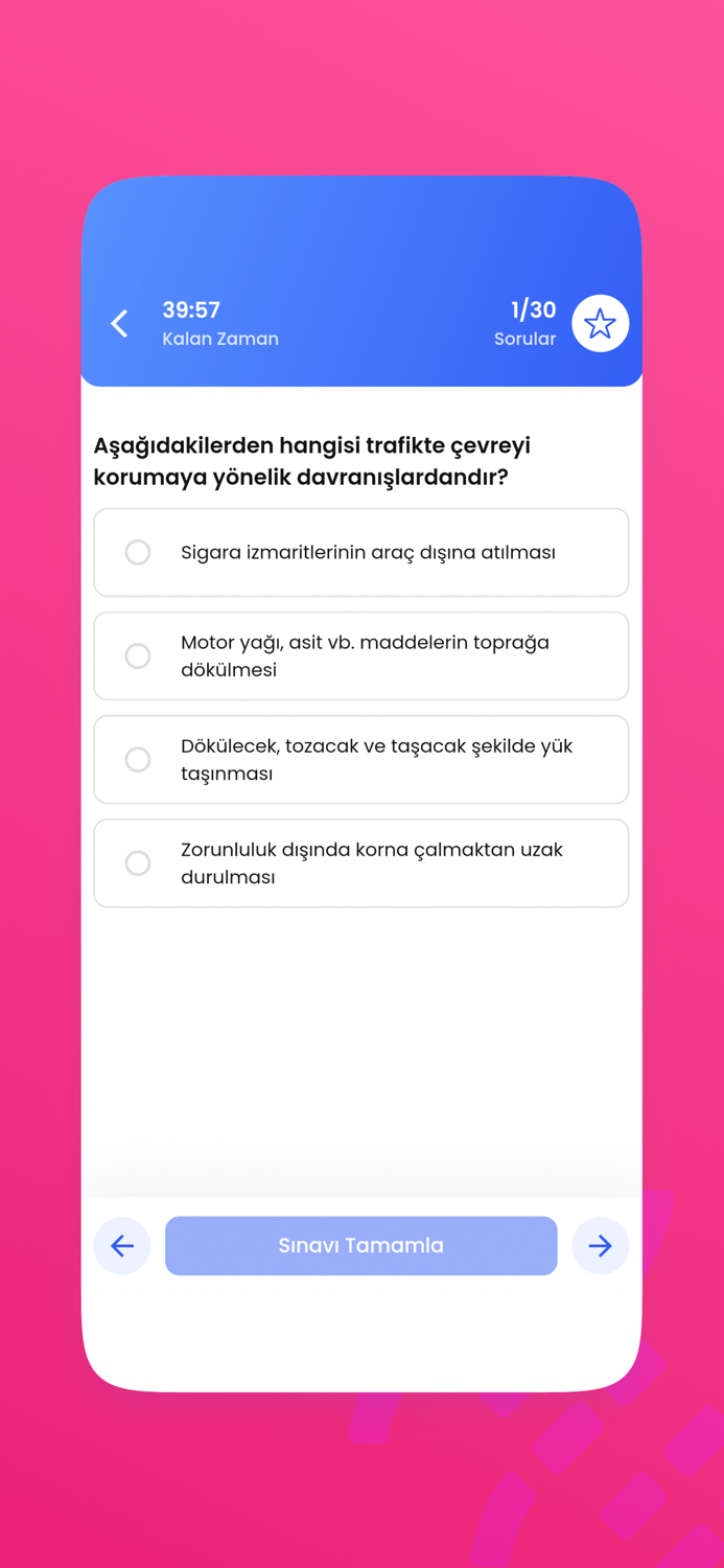 Ehliyet Sinav Sorulari