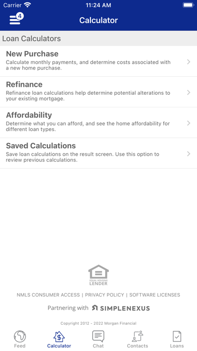 Morgan Financial: My Mortgage Screenshot