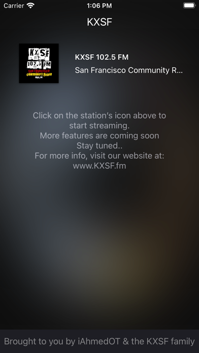 KXSF.FM Screenshot