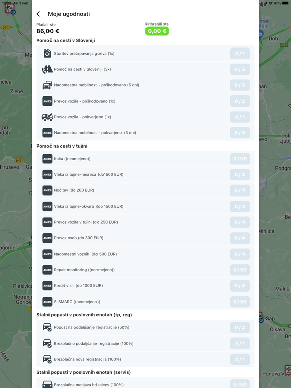 AMZS, prometne informacije iPad screenshot 4 - Navigation app
