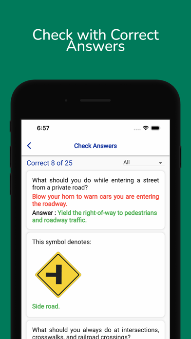 Columbia DMV Permit Practice Screenshot