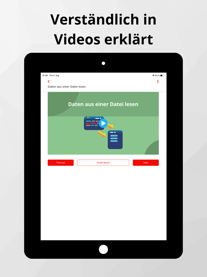 Programmieren Starten