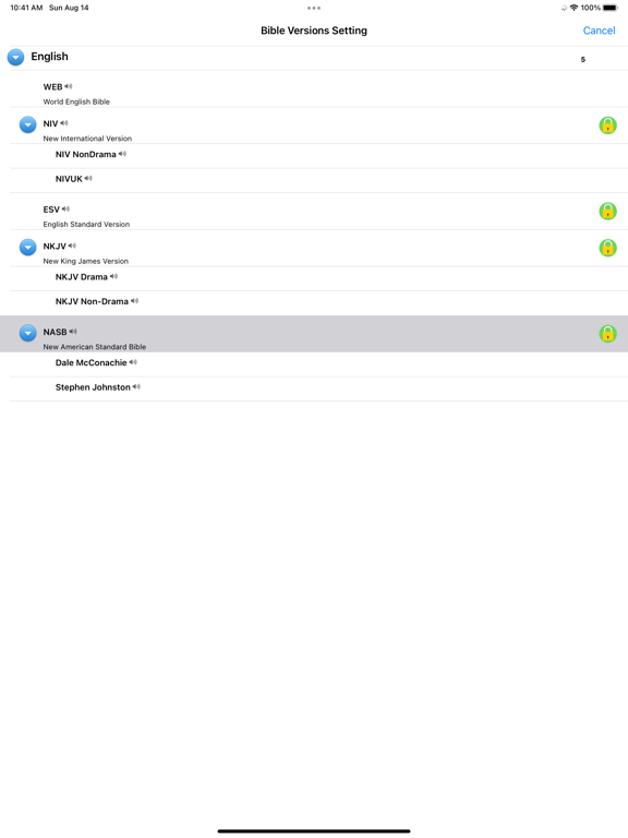 Screenshot #6 pour World English Bible Audio Book