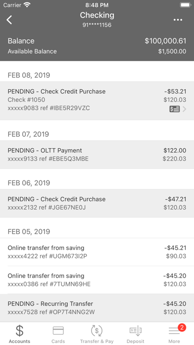 Altoona Area Employees FCU Screenshot