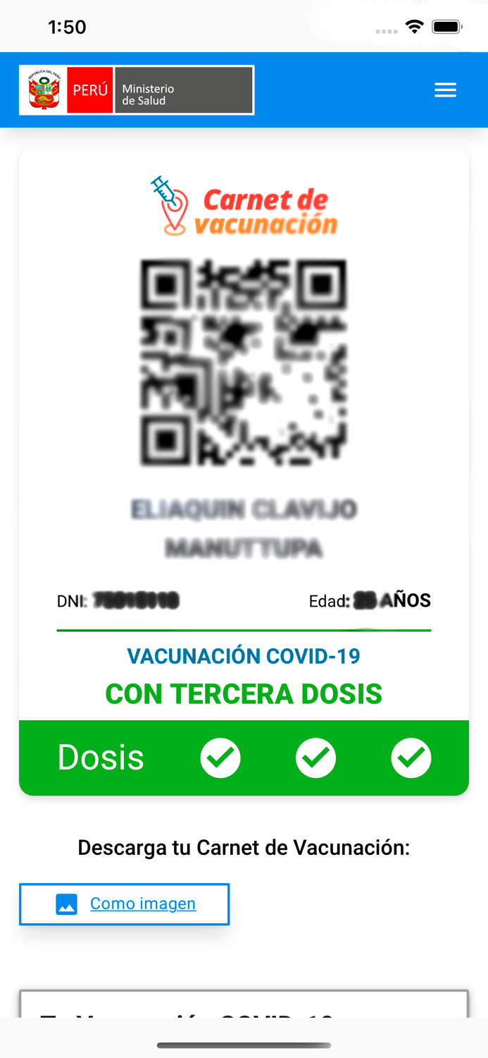 Carné de Vacunación