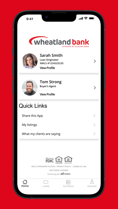 Wheatland Bank Home Loans Screenshot