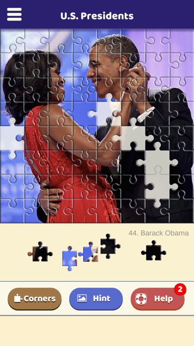 U.S. Presidents Puzzle Screenshot