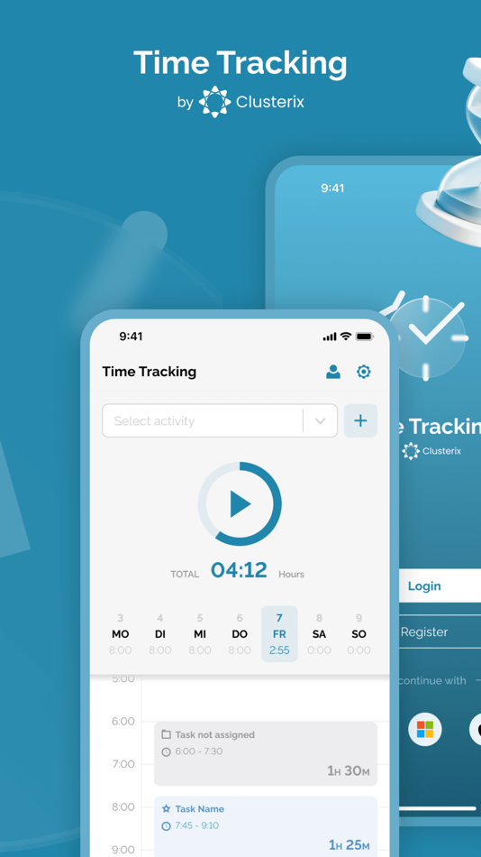 #1. Clusterix Time Tracker (iOS) Podle: innoscripta GmbH