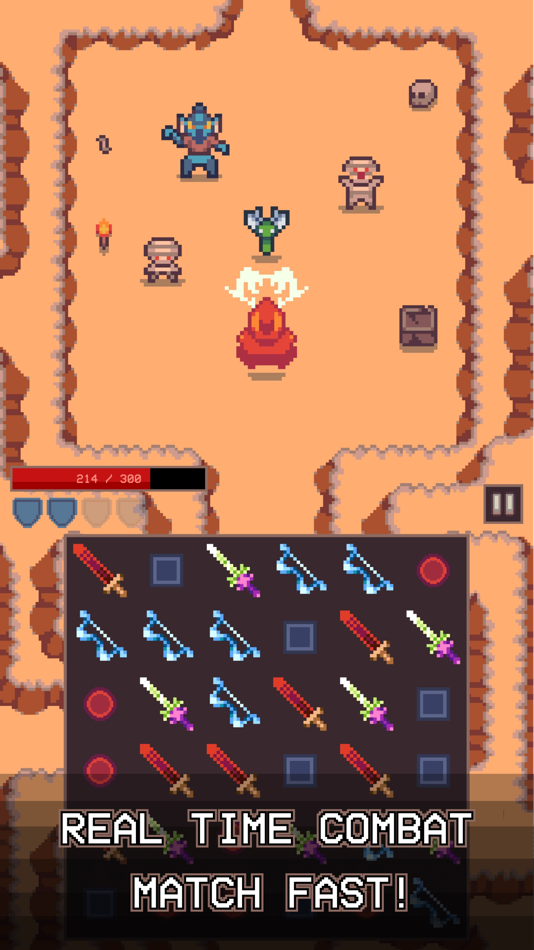 #2. Match And Rogue: Pixel RPG (iOS) 由: JEREMIE, MARVIN, HERVE GOUJON