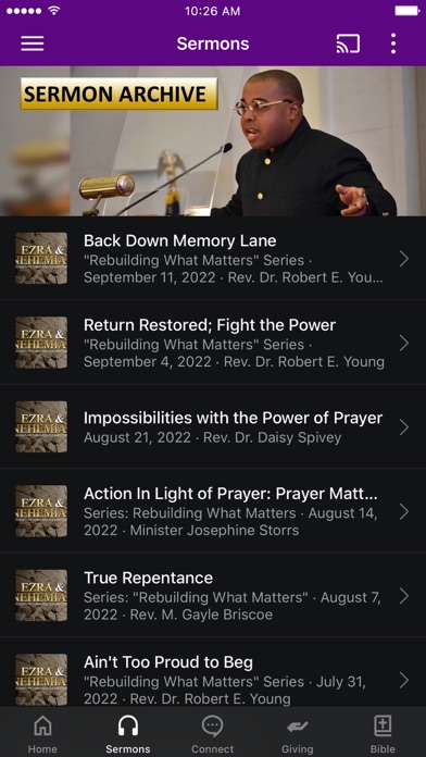 Wayland Baptist Church Screenshot