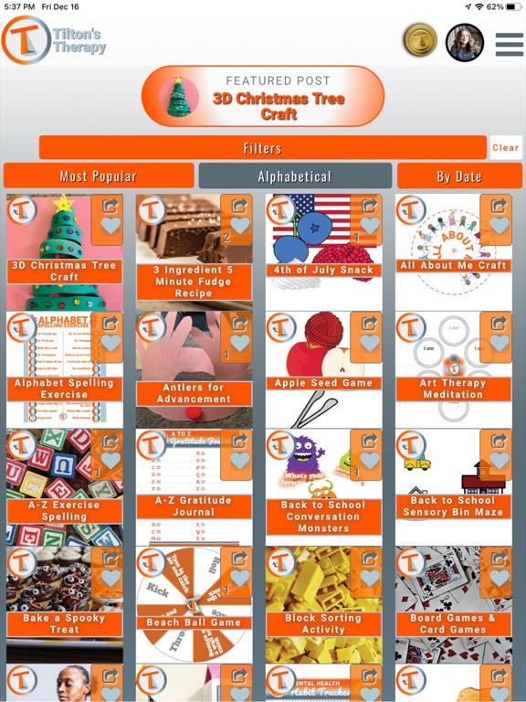 Tilton's Therapy iPad screenshot 7 - Entertainment app