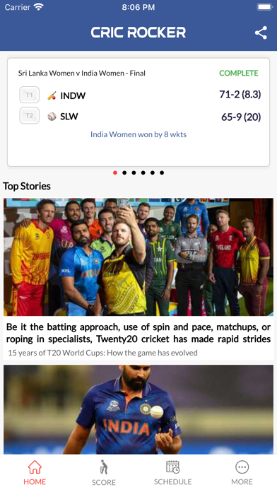 CricRocker - Sports Live Screenshot
