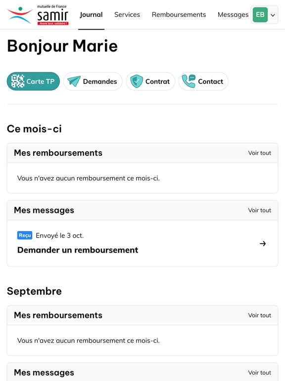 Screenshot #4 pour Mutuelle de France Samir
