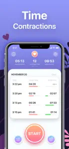 Contraction Counter and Timer screenshot #2 for iPhone