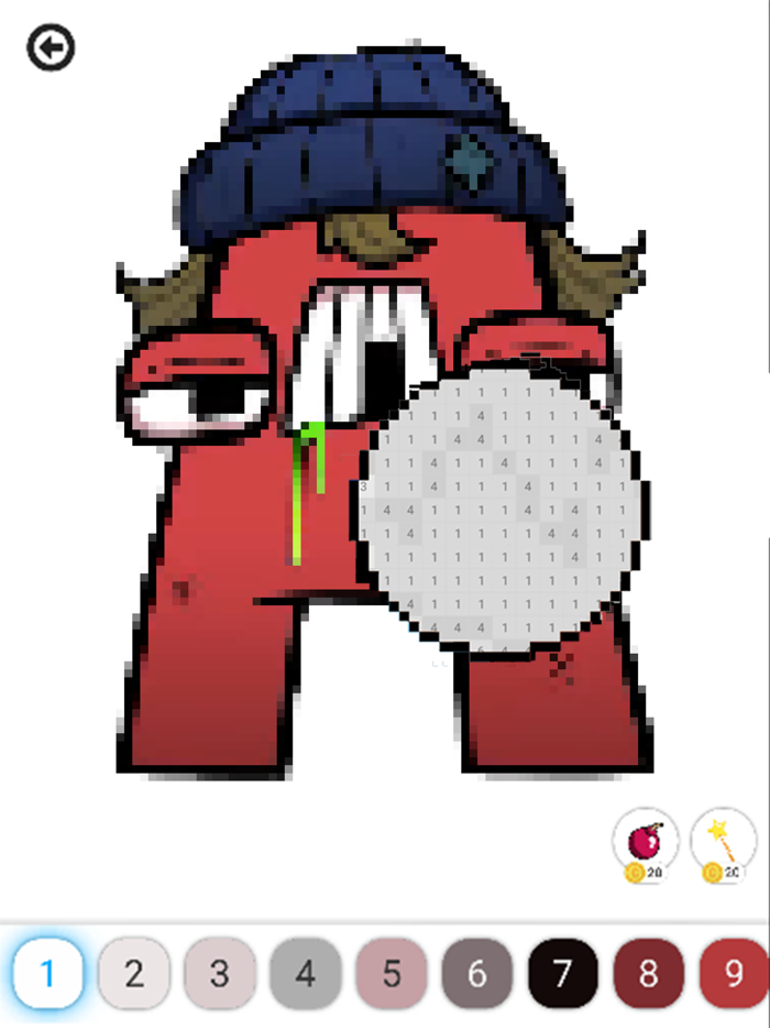 Alphabet Lores Pixel Art Color