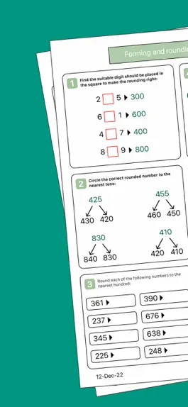 Game screenshot Magic Math Worksheets apk