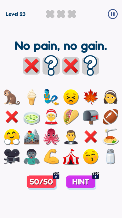 Emoji Guess Puzzle - Quiz Game Screenshot