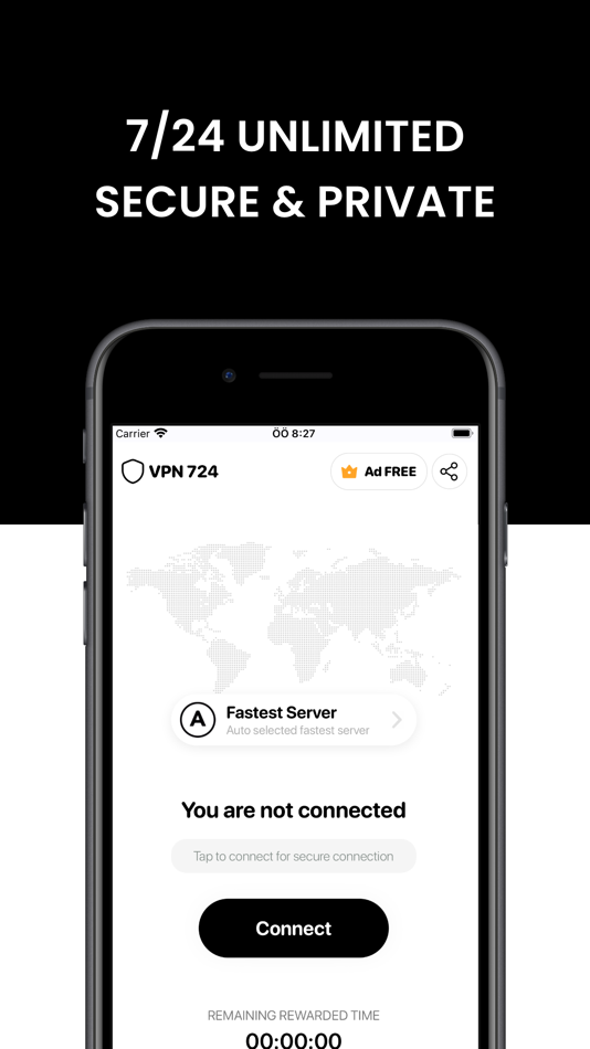 #1. VPN 724 - Super Fast VPN Proxy (iOS) 由: Free VPN LTD (Apps)