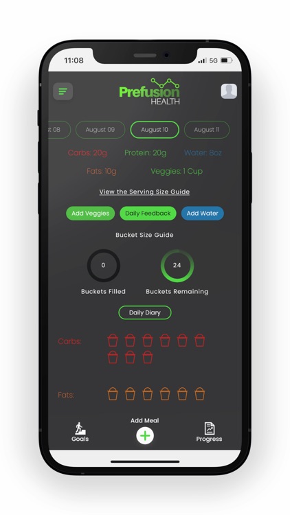 Prefusion Nutrition Tracker