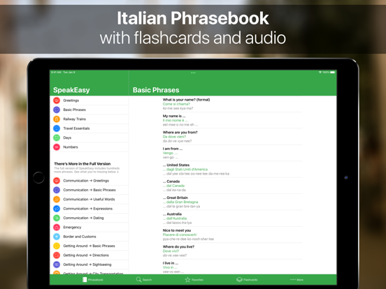 SpeakEasy Italian Phrasebookのおすすめ画像1