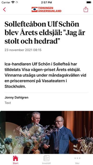 Tidningen Ångermanland Screenshot