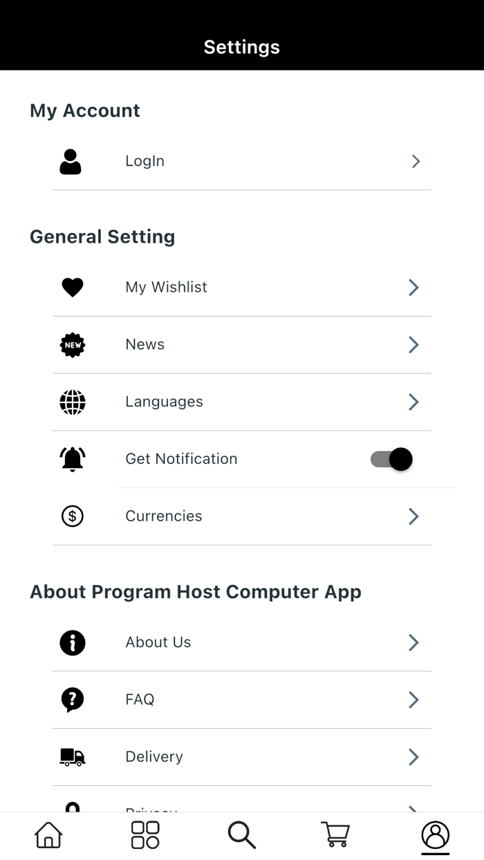 Program Host Computer