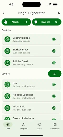 Game screenshot Book of Spells 5e apk