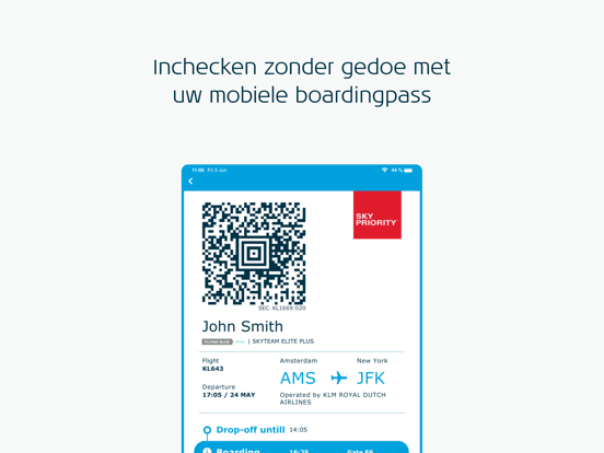 KLM - Boek een vlucht iPad app afbeelding 5