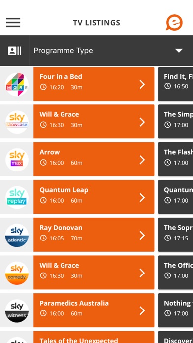 TV Listings Guide Ireland Screenshot