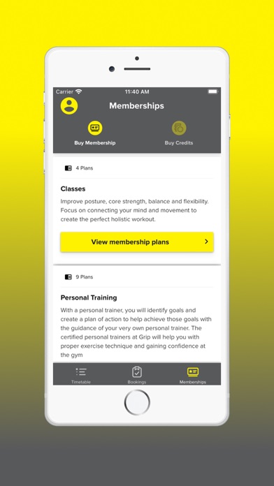 GripFitness Screenshot