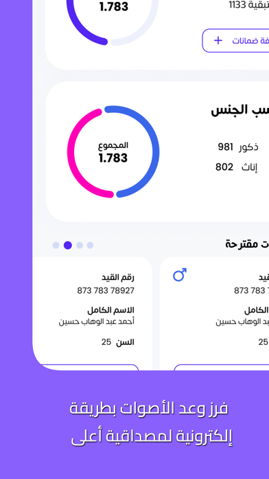 VisionVotes — نظام الفرز Screenshot