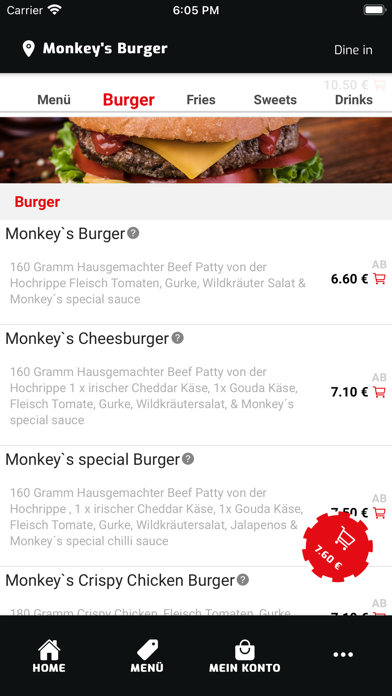 Monkey‘s Burger Screenshot