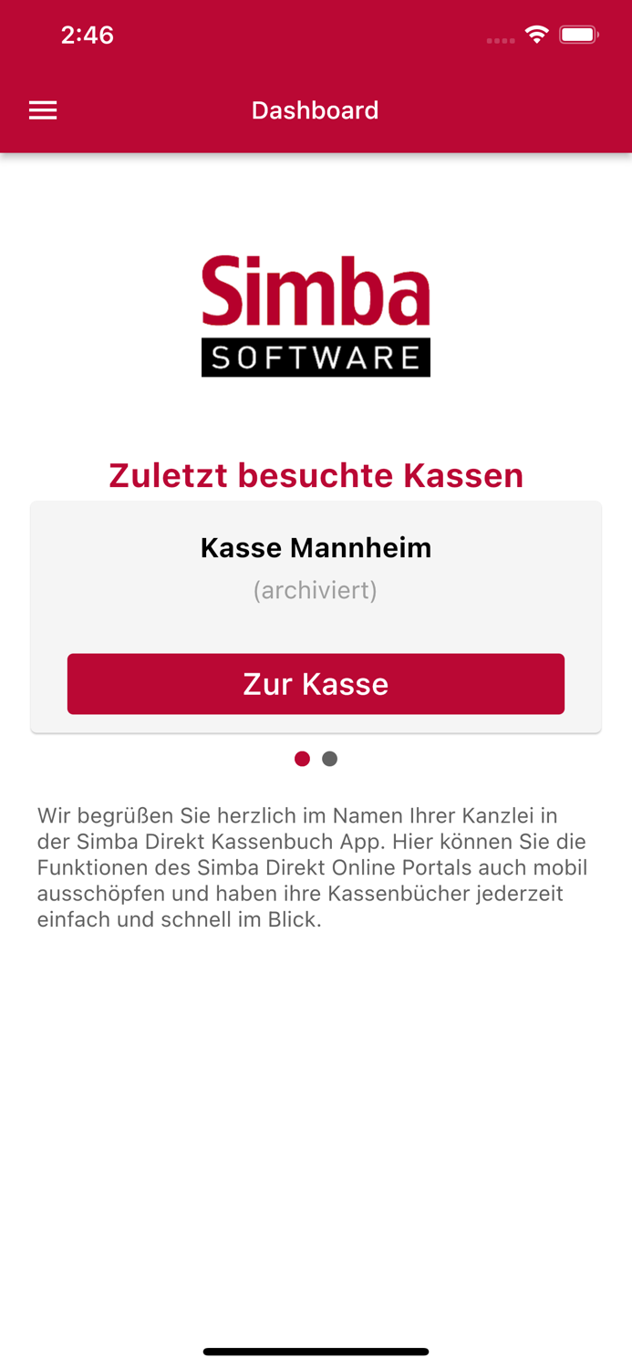 Simba Direkt Kassenbuch