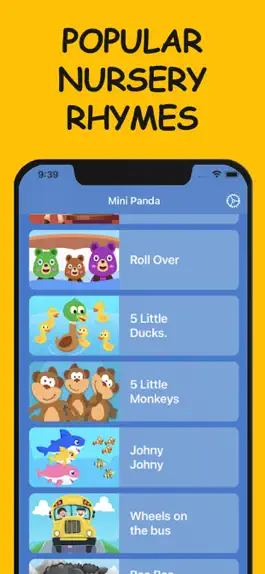 Game screenshot Mini Panda: Top Nursery Rhymes apk