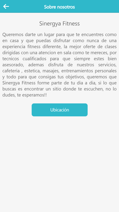 SINERGYA FITNESS Screenshot