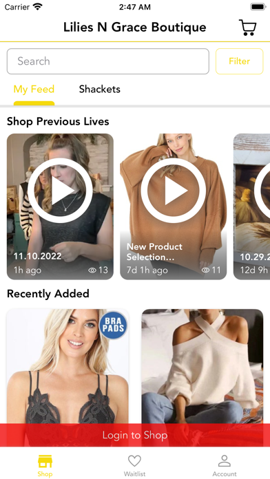 Lilies N Grace Boutique Screenshot