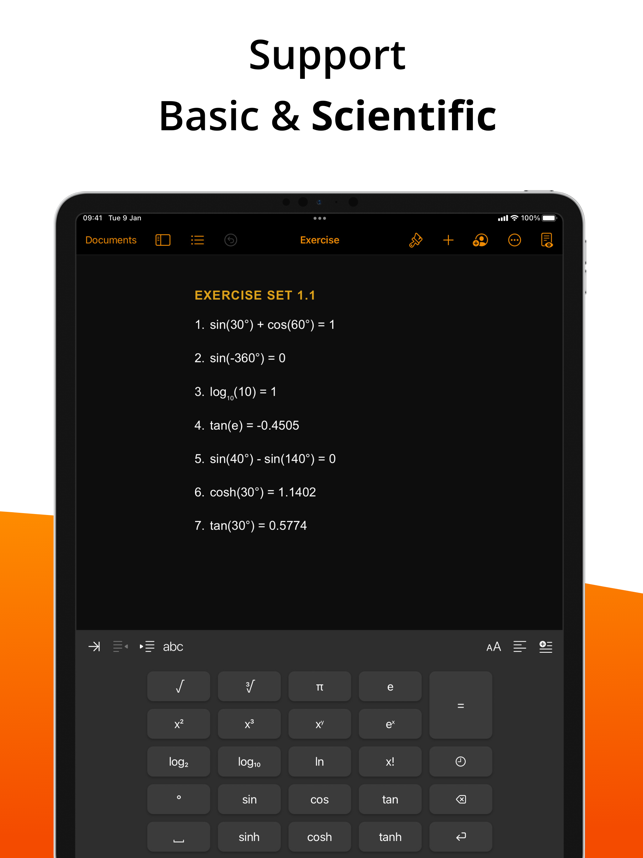 ‎Teclado da calculadora - Captura de tela do Calku