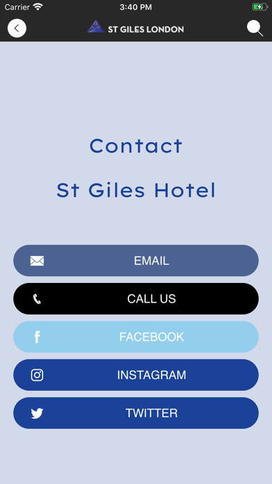 St Giles Hotel London Screenshot