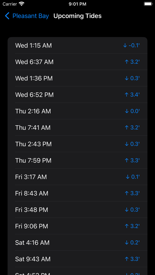 #3. Ebb and Flow Tide Clock (iOS) 由: Blake Shaw